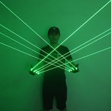 Green Laser Beam Gloves – LED Flash Finger Light Show for DJs, Performers & Nightclub Events