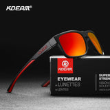 KDEAM Polarized Photochromic Sunglasses – Square Outdoor UV400 Eyewear for Men & Women