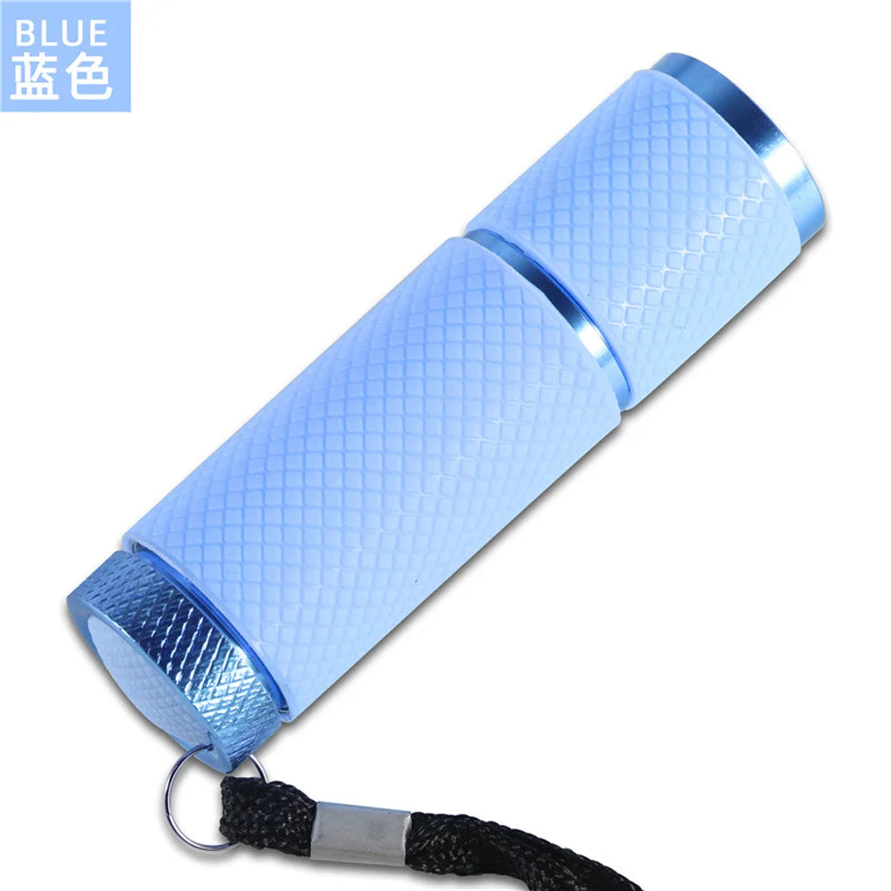 Portable UV LED Nail Dryer Flashlight – Compact Gel Polish Curing Lamp with Money Detection