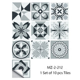 Mandala Crystal Hard Film Tiles Wall Stickers – Waterproof PVC Peel & Stick Decals for Kitchen, Bathroom, and Home Decor
