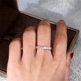 Elegant 925 Sterling Silver Zircon Cocktail Ring for Women