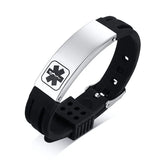 Custom Engraved Medical Alert Bracelet - Personalized Stainless Steel ID Jewelry for Men & Women