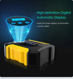 Portable Digital Car Tire Inflator with Auto Shut-Off & LED Light