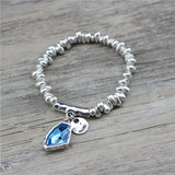 Adjustable Crystal Heart Charm Bracelet for Women
