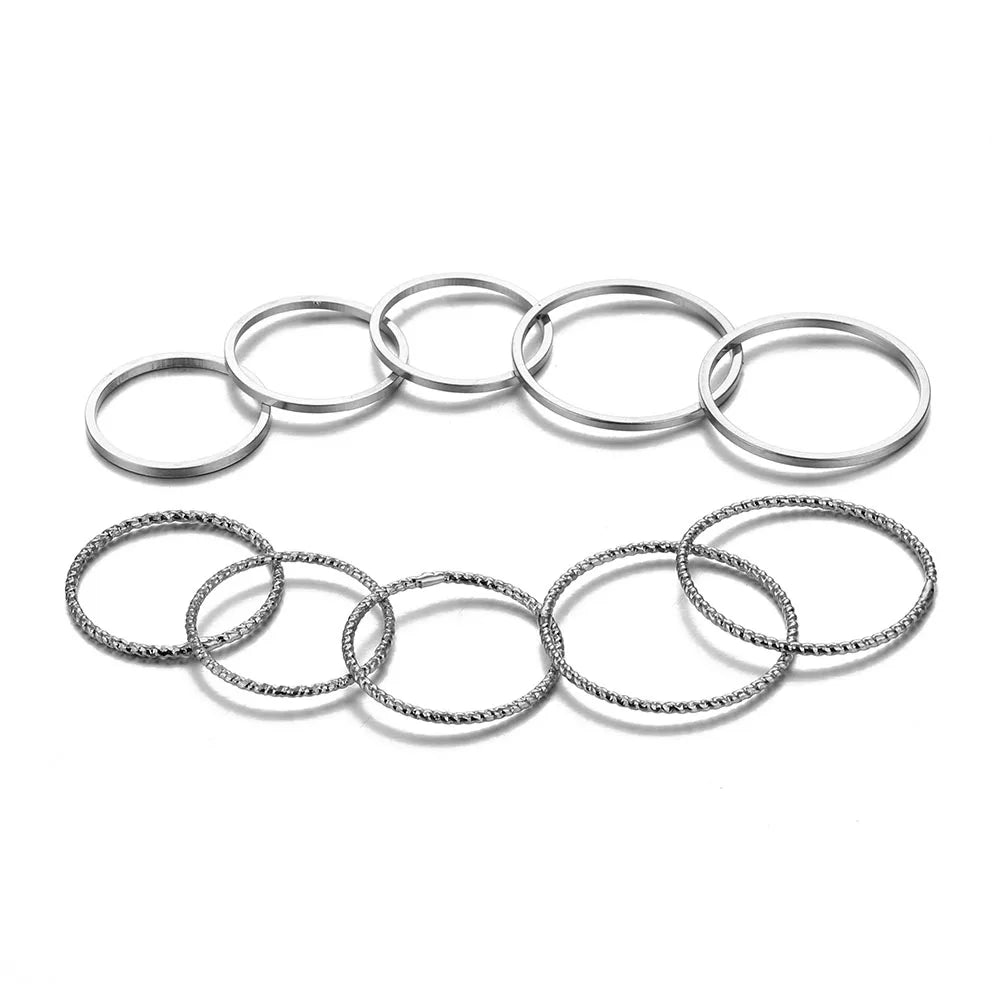 Trendy Geometric Mood Ring – Stylish Wedding Band for Women