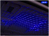 USB Car Roof Star Projector Light - Galaxy Laser Atmosphere Ambient Lighting