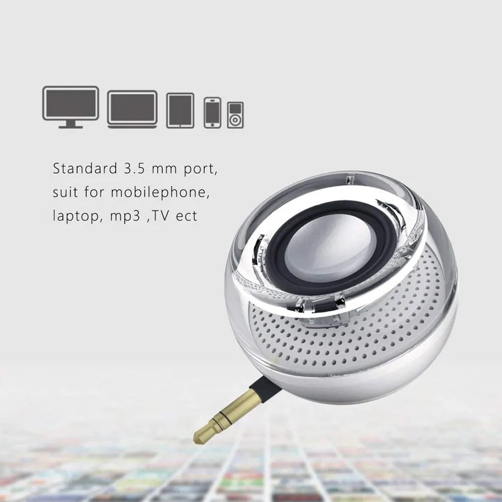 3.5mm Mini Wireless Portable Speaker – HIFI Crystal Clear Sound for Smartphones & Tablets