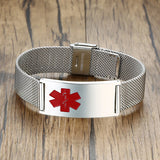 Custom Engraved Stainless Steel Bracelet for Men - Personalized Name Gift