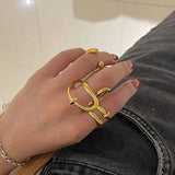 Minimalist Geometric Silver Color Ring Set for Women – Stylish Fashion Party Jewelry