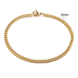 Stainless Steel Punk Chain Bracelet – Unisex Chunky Link Jewelry