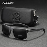 Gafas de sol polarizadas TR90 ultraligeras KDEAM: gafas deportivas rectangulares con protección UV400 para hombres y mujeres