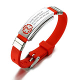 Custom Engraved Medical Alert Bracelet - Personalized Stainless Steel ID Jewelry for Men & Women