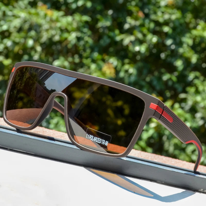 Fashion Polarized Sunglasses – Oversized Square Frame, UV Protection & Anti-Glare Lenses