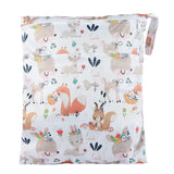 [Sigzagor] Bolsa seca y húmeda con dos cremalleras para pañales de bebé, impermeable, reutilizable, 36 cm x 29 cm