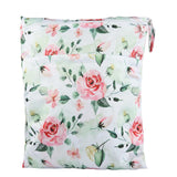 [Sigzagor] Bolsa seca y húmeda con dos cremalleras para pañales de bebé, impermeable, reutilizable, 36 cm x 29 cm