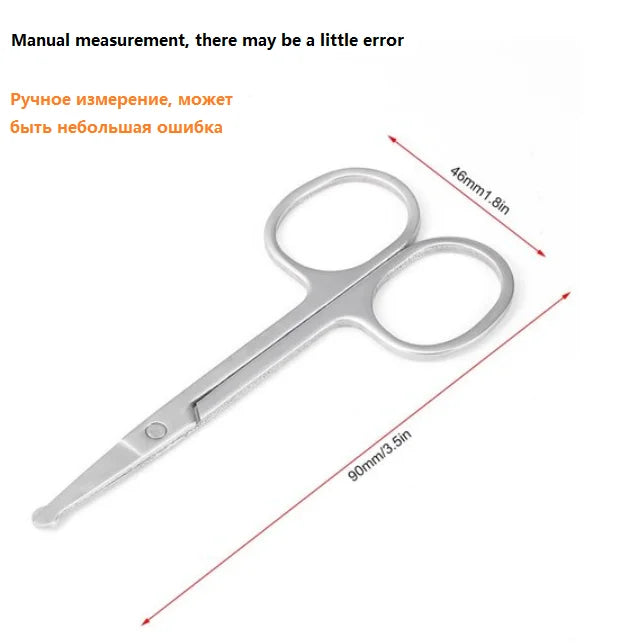 Rechargeable Stainless Steel Nose & Ear Hair Trimmer for Men and Women