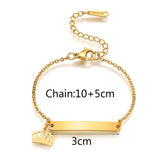 Custom Engraved Couple Name Bracelet – Romantic Stainless Steel Link Design