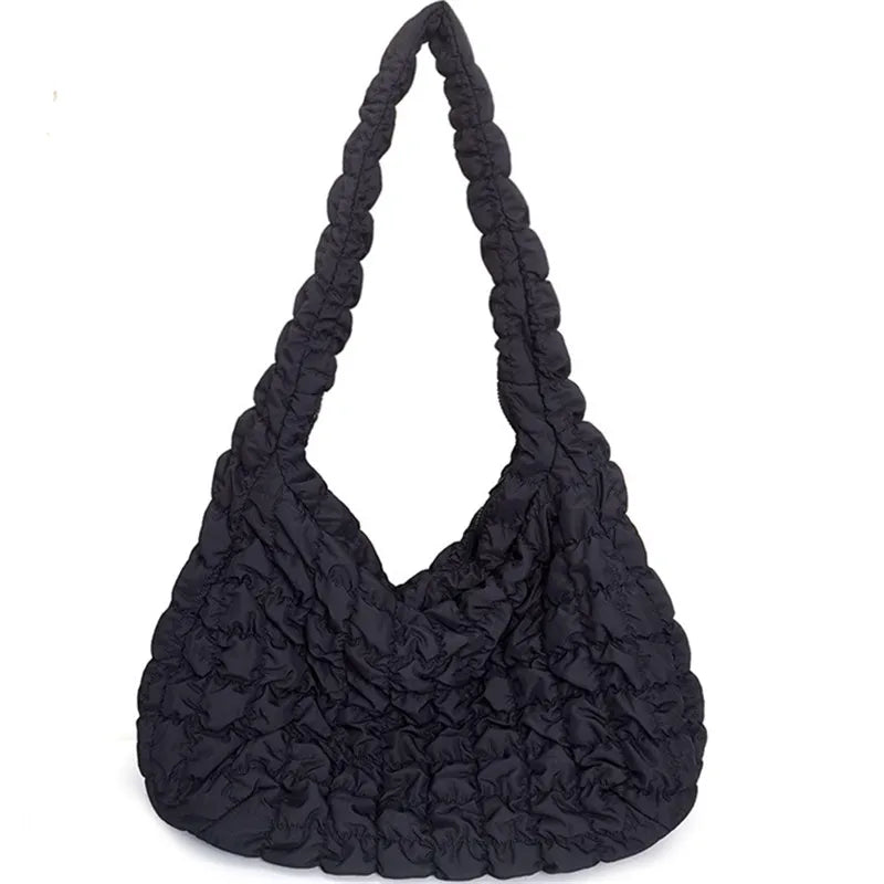 Stylish and Versatile Nylon Dumpling Shoulder Bag – Large Capacity and Fashionable Design