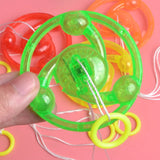 Glowing Spinning Top Toy - Light-Up Flywheel with Pull String for Kids