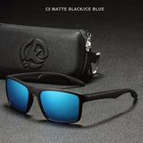 Gafas de sol polarizadas TR90 ultraligeras KDEAM: gafas deportivas rectangulares con protección UV400 para hombres y mujeres