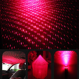 USB Car Roof Star Projector Light - Galaxy Laser Atmosphere Ambient Lighting