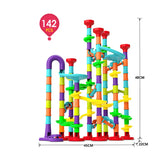 DIY Marble Run Race Track Building Set – 105-Piece Educational STEM Toy for Kids
