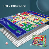 Kids Ludo Game Mat - Portable Foam Board Game Carpet for Family Fun