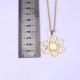 Stainless Steel Galaxy Pendant Choker – Planet Necklace for Women