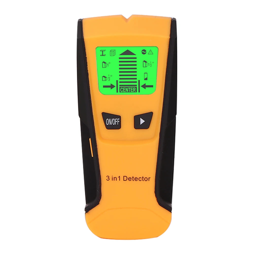 3-in-1 Wall Scanner for Studs, Metal, and Live Wires with LCD Display