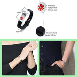 Custom Engraved Medical Alert Bracelet - Personalized Stainless Steel ID Jewelry for Men & Women