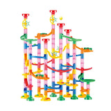 DIY Marble Run Race Track Building Set – 105-Piece Educational STEM Toy for Kids
