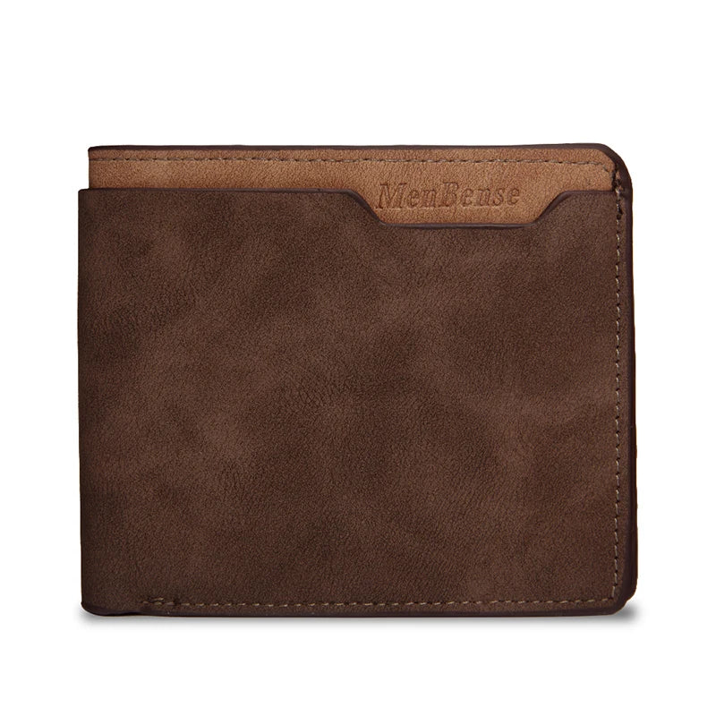 Custom Engraved Leather Wallet for Men – Personalized Photo & Name PU Leather Billfold