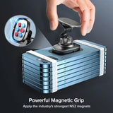Soporte magnético para teléfono de coche, giratorio 360°, para rejilla de ventilación y salpicadero, soporte universal para iPhone, Samsung, Xiaomi y Huawei