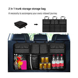 Universal Car Trunk Organizer – Large Capacity Backseat Storage Bag with Mesh Pockets
