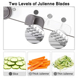 Adjustable Stainless Steel Mandoline Slicer – Multi-Function Vegetable Cutter & Grater