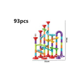 DIY Marble Run Race Track Building Set – 105-Piece Educational STEM Toy for Kids