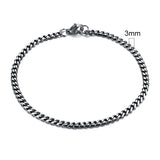 Stainless Steel Punk Chain Bracelet – Unisex Chunky Link Jewelry
