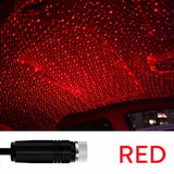 USB Car Roof Star Projector – LED Galaxy Night Light for Car & Room Decoration