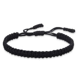 Trendy Ethnic Cotton Rope Chain Bracelet - Adjustable Geometric Design for Men & Women