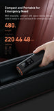 Compact Digital Tire Inflator Pump for Cars and Bikes – 12V Portable Air Compressor
