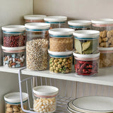 Recipiente hermético para almacenar alimentos: organizador de cocina de plástico sin BPA