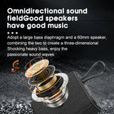Mini Waterproof Bluetooth Speaker with Fabric Mesh, Bass Boost & Hands-Free Call – Portable Wireless Speaker for Outdoor & Indoor Use