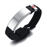 Custom Engraved Medical Alert Bracelet - Personalized Stainless Steel ID Jewelry for Men & Women