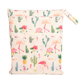 [Sigzagor] Bolsa seca y húmeda con dos cremalleras para pañales de bebé, impermeable, reutilizable, 36 cm x 29 cm