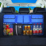 Universal Car Trunk Organizer – Large Capacity Backseat Storage Bag with Mesh Pockets