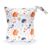 [Sigzagor] Bolsa seca y húmeda con dos cremalleras para pañales de bebé, impermeable, reutilizable, 36 cm x 29 cm