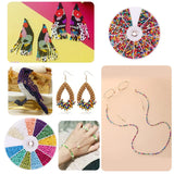 2000-Piece Glass Seed Beads Kit - 12-Color DIY Jewelry Making Set for Bracelets & Necklaces