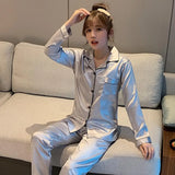 Men’s Solid Color Full Sleeve Pajama Set with Elastic Waist – Comfortable Loungewear for All Seasons