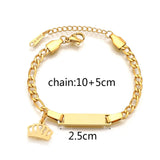 Custom Engraved Couple Name Bracelet – Romantic Stainless Steel Link Design