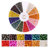 2000-Piece Glass Seed Beads Kit - 12-Color DIY Jewelry Making Set for Bracelets & Necklaces